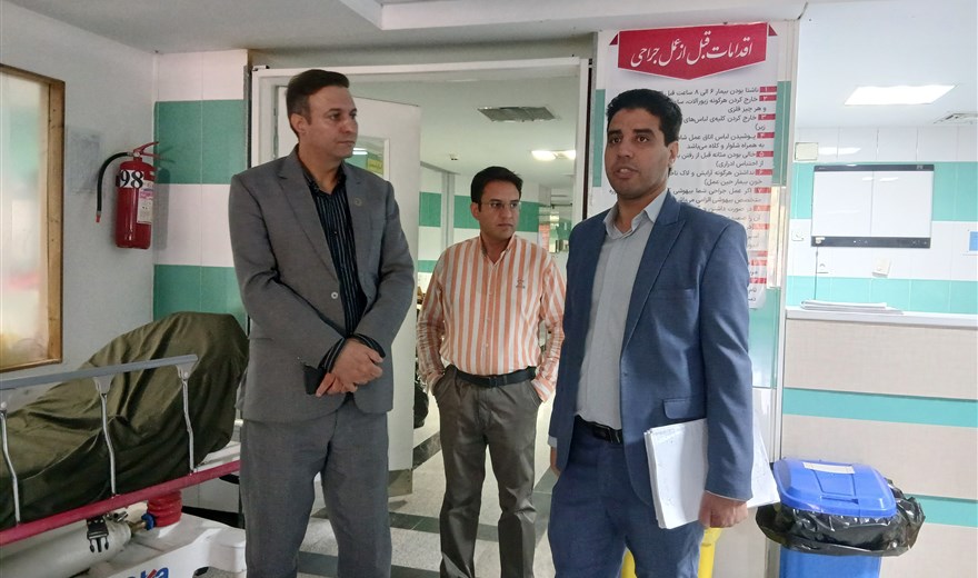 بازدید رئیس دانشکده علوم پزشکی سیرجان از بیمارستان ثامن‌الحجج