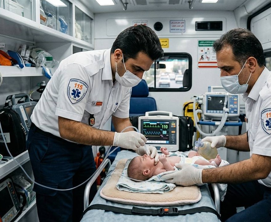 نجات یک زندگی در سکوت شب؛ عملیات موفق اورژانس در پایگاه شهری زیدآباد